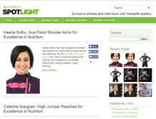 Tablet Screenshot of herbalifespotlight.com